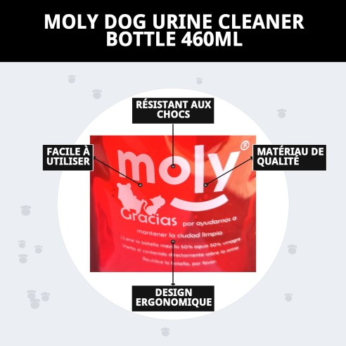 Bouteille Nettoyante pour Urines de Chiens Moly 460ml