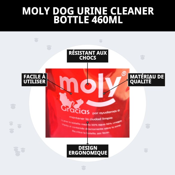Bouteille Nettoyante pour Urines de Chiens Moly 460ml