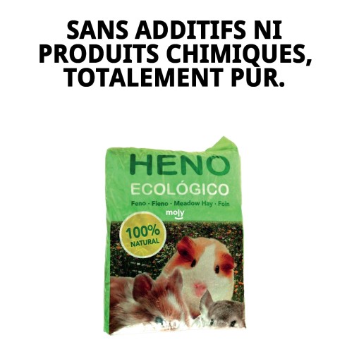 Foin Écologique 100% Naturel pour Animaux de Compagnie - 1 kg