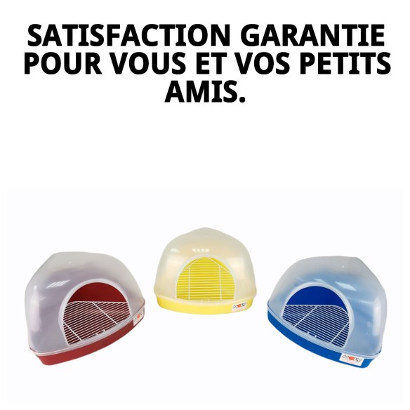 Maison d'Angle WC pour Rongeurs - Confort et Style