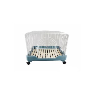 Cage pour lapin Living Dream avec plateforme et roues 64x46,5 cm.