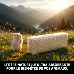 Viruta Prensada Jarad 1 kg - Lit de Paille Naturel pour Rongeurs 2