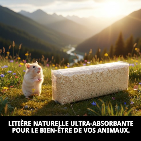 Viruta Prensada Jarad 1 kg - Lit de Paille Naturel pour Rongeurs
