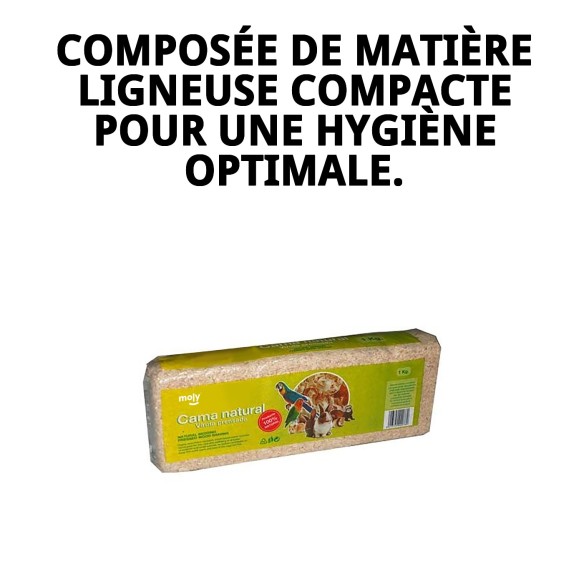 Viruta Prensada Jarad 1 kg - Lit de Paille Naturel pour Rongeurs