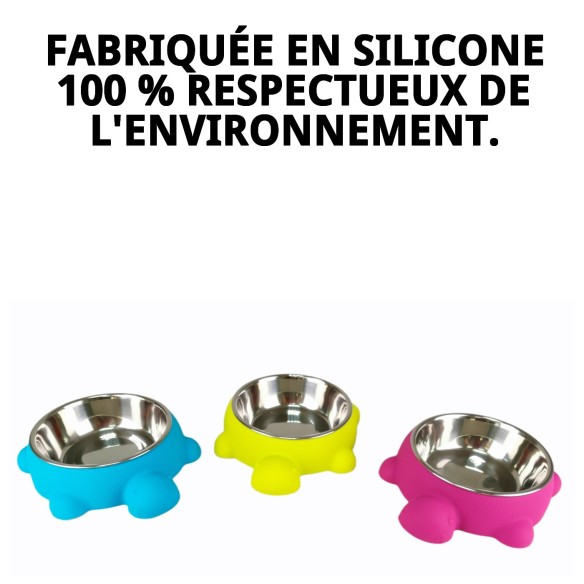 Bol en silicone Tortue 400 ml : Amusant et Écologique