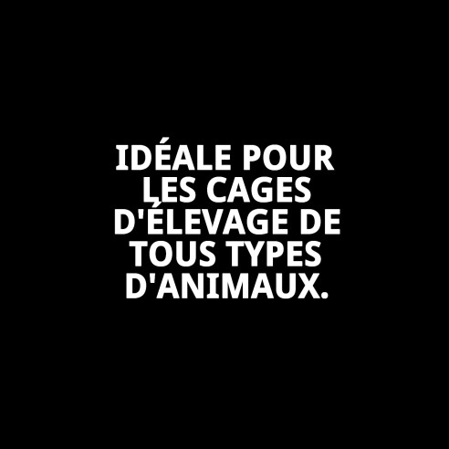 Base Grille Cage de Reproduction 60 cm Zinc pour Animaux de Compagnie