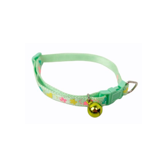 COLLIER NYLON FLEUR 15-20 X 0,80 cm AVEC CLOCHE