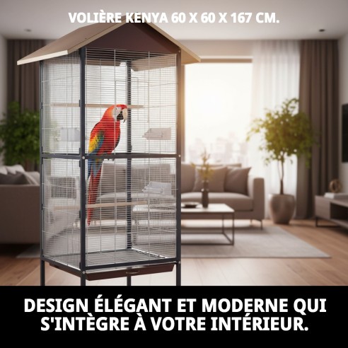 VOLIÈRE KENYA 60 X 60 X 167 CM
