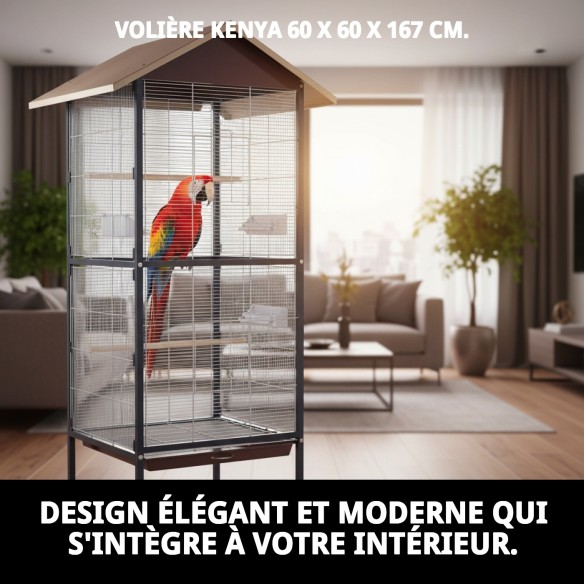 VOLIÈRE KENYA 60 X 60 X 167 CM