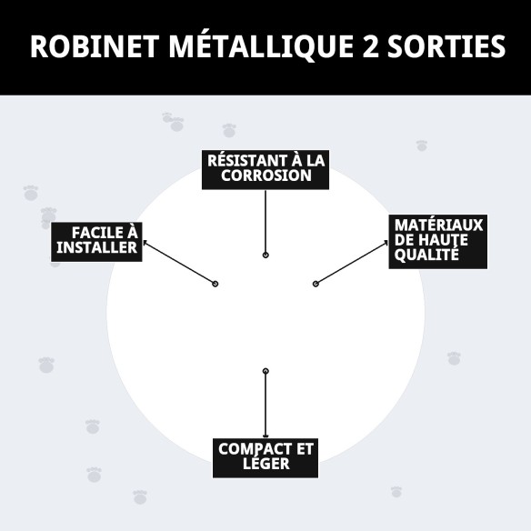 Clé Métallique 2 Sorties pour Animaux - Haute Qualité et Durabilité