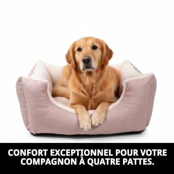 Coussin Rose DULCE Nouvelle Collection T-5 100x84x26 cm pour Animaux de Compagnie