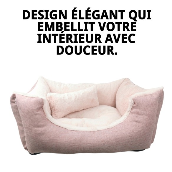 Coussin Rose DULCE Nouvelle Collection T-5 100x84x26 cm pour Animaux de Compagnie