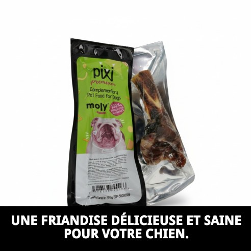 Exposant moyen os de jambon pour chiens - 20 unités