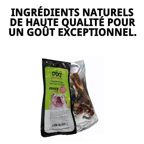 Exposant moyen os de jambon pour chiens - 20 unités