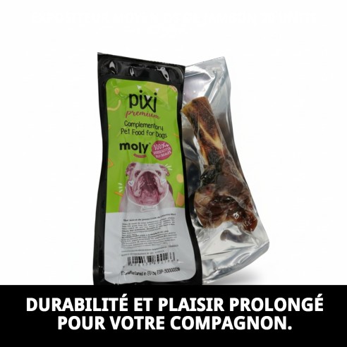 Exposant moyen os de jambon pour chiens - 20 unités