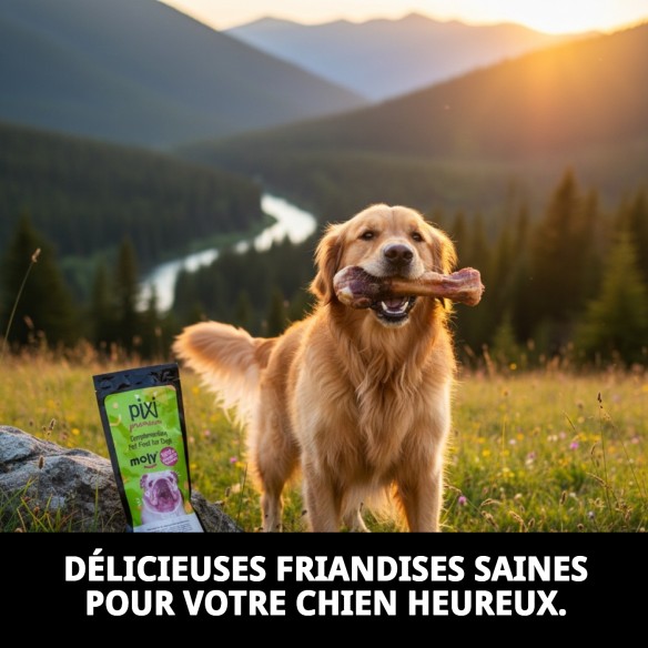 Support Médias Os de Jambon Pack 2 pour Chiens