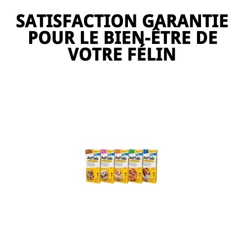 Protégez votre chat des puces et des tiques avec AdTab OTC 56,25 MG.