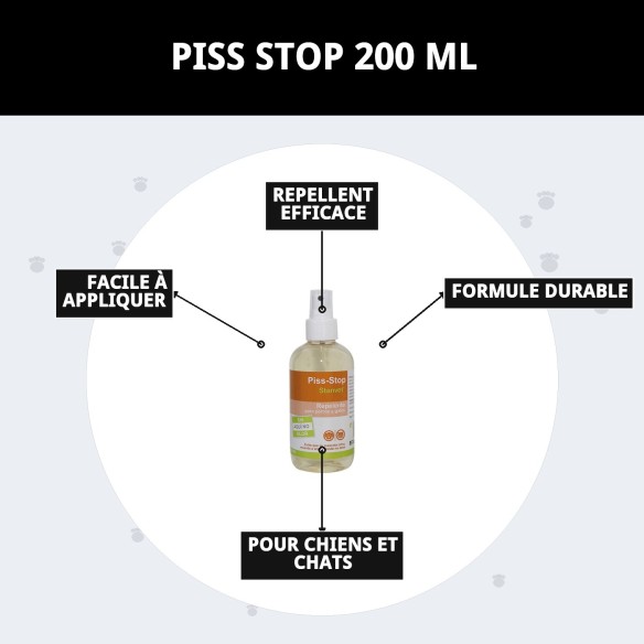 PISS STOP 200 ML : Éduquez votre animal de compagnie et protégez votre maison.