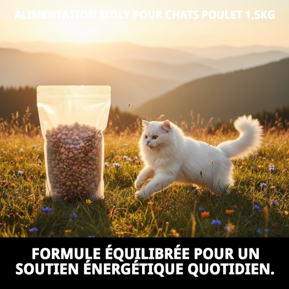 Moly Chats Poulet 1,5 kg : Nutrition et Santé Idéales