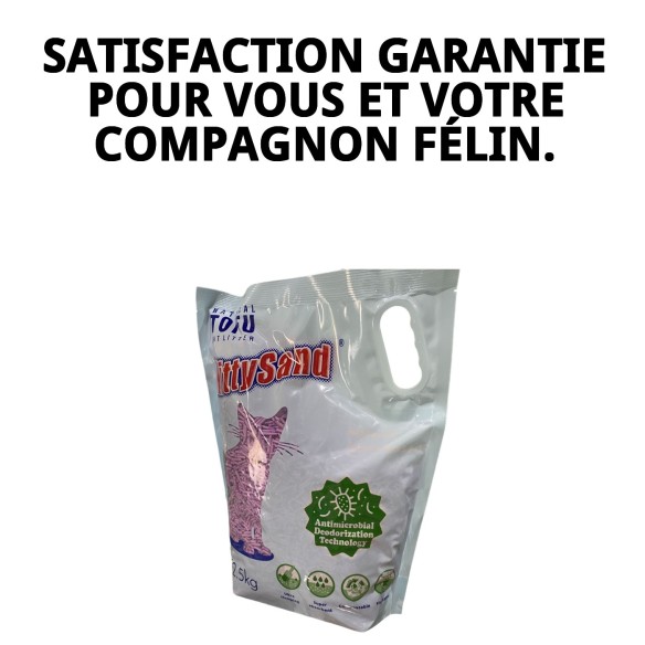 Litière Tofu Lavande 2,5 kg : Écologique et Sans Odeur pour Chats