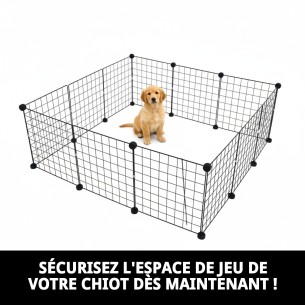 Parc pour Chiens 12 Pcs 35x35 cm - Sécurité et Confort 2