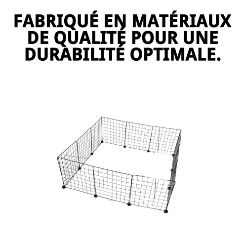 Parc pour Chiens 12 Pcs 35x35 cm - Sécurité et Confort