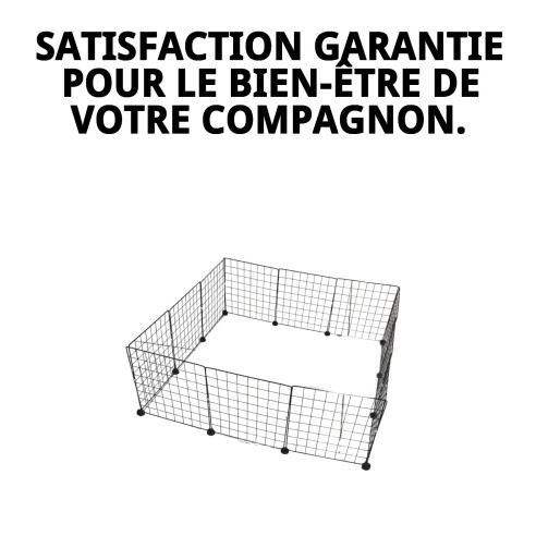 Parc pour Chiens 12 Pcs 35x35 cm - Sécurité et Confort