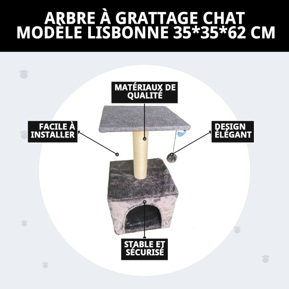 Griffoir pour Chat Lisbonne : Style et Confort en Un