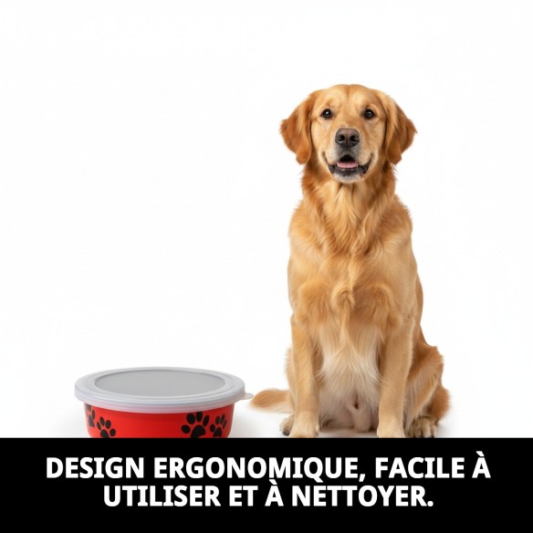 Conservez la nourriture de votre chien de manière hygiénique et saine.