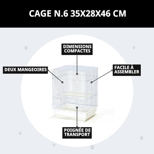 CAGE N°6 35X28X46 CM