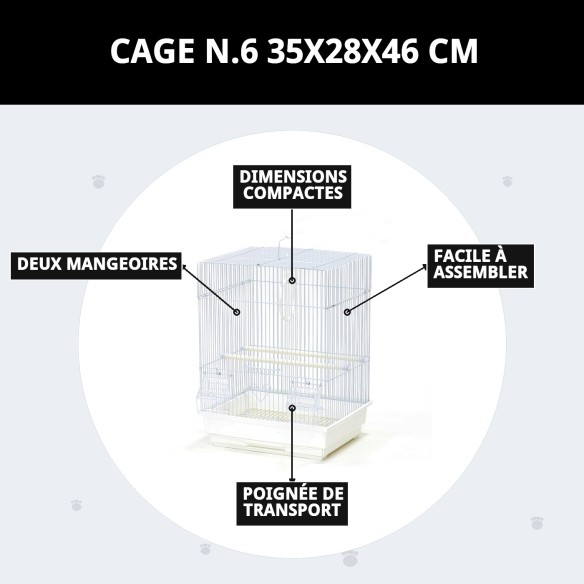 CAGE N°6 35X28X46 CM