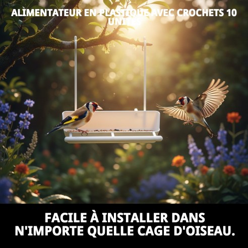 GAMELLE À CROCHET EN PLASTIQUE 10 UNITÉS