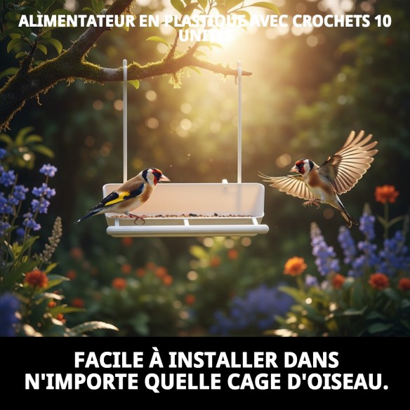 GAMELLE À CROCHET EN PLASTIQUE 10 UNITÉS