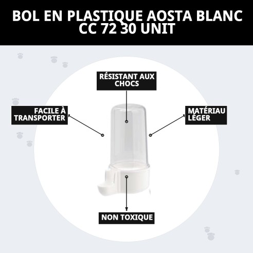 BOL ENFONCÉ AOSTA BLANC CC 72 30 UNIT