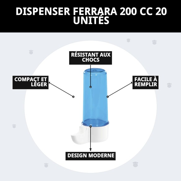 DISPENSER FERRARA 200 CC 20 UNITÉS