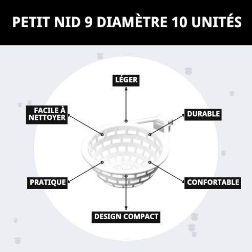 PETIT NID 9 DIAMÈTRE 10 UNITÉS