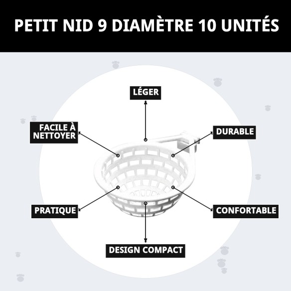 PETIT NID 9 DIAMÈTRE 10 UNITÉS