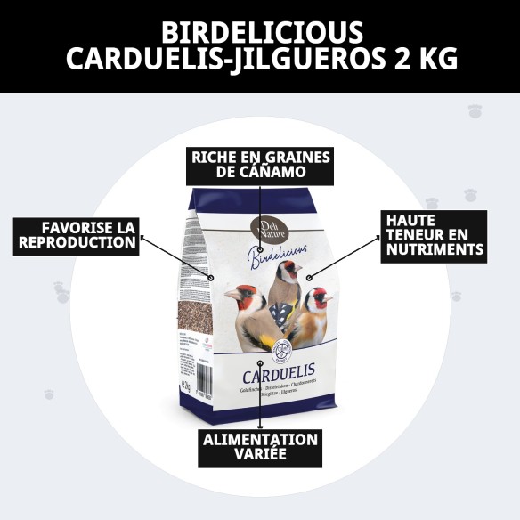 Aliment Premium pour Chardonnerets BIRDELICIOUS 2 KG