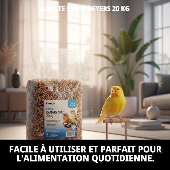Alpiste Extra Beyers 20 kg pour des oiseaux en bonne santé et heureux.