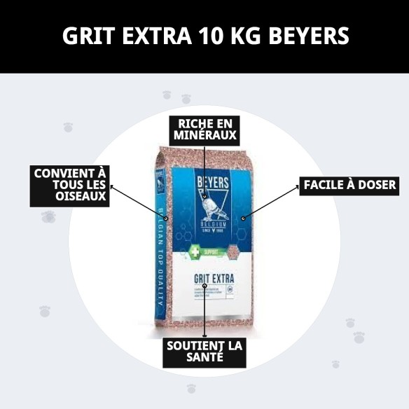 GRIT EXTRA 10 KG BEYERS : Nourrissez votre animal de compagnie avec qualité.