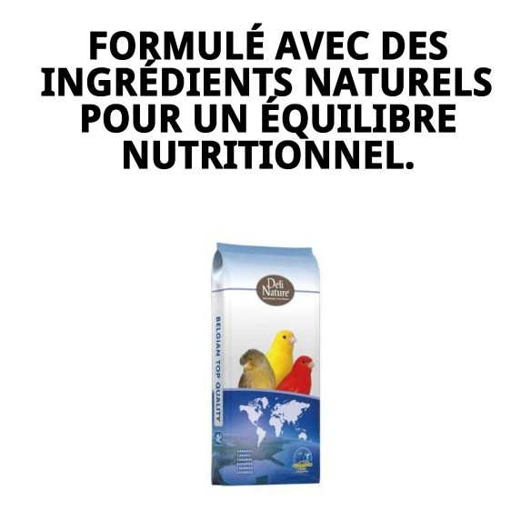 Canaris Base 20 kg Deli Nature : Alimentation Premium pour Oiseaux