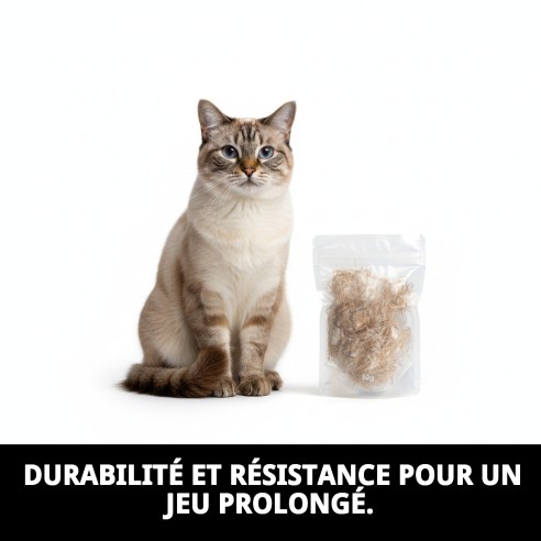Fibres Naturelles Sisal-Jute-Coton pour Nids d'Oiseaux 50g