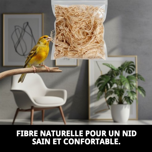 Fibre de sisal et de jute 1000g pour nids d'oiseaux