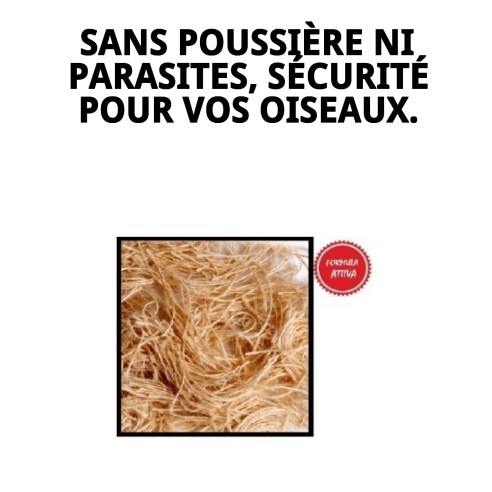 Fibre de sisal et de jute 1000g pour nids d'oiseaux