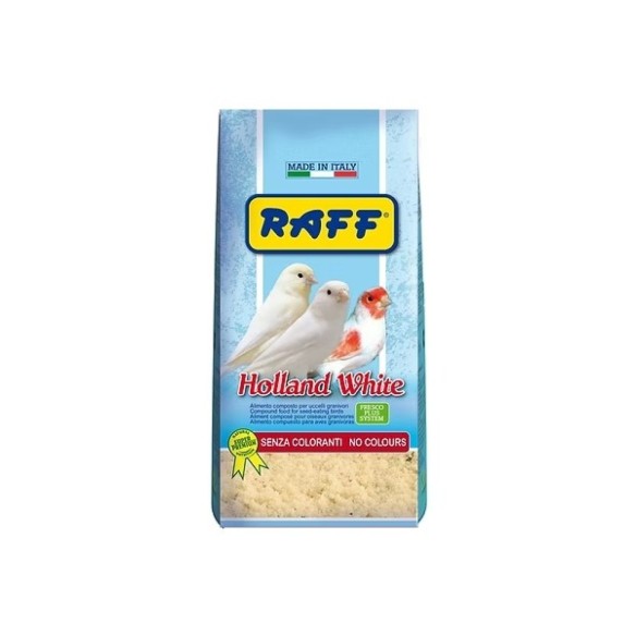 Pâte de élevage RAFF Holland White 4kg pour oiseaux sans colorant.