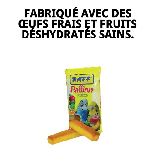 Gâteaux RAFF PALLINO FRUITS : Nutrition et Saveur pour Oiseaux