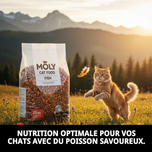 PENSÉE MOLY CHATS POISSON 20 KG