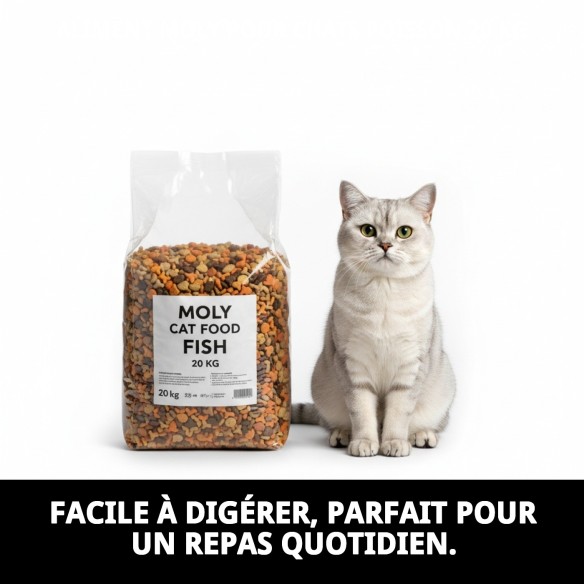 PENSÉE MOLY CHATS POISSON 20 KG