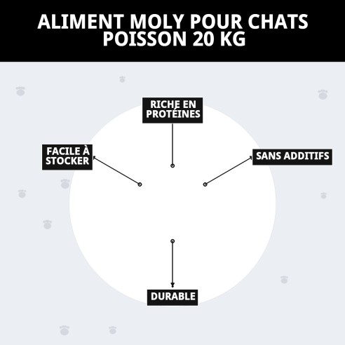 PENSÉE MOLY CHATS POISSON 20 KG