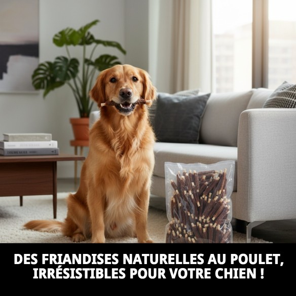 Snack Naturel pour Chiens au Poulet et Soja - 1 KG